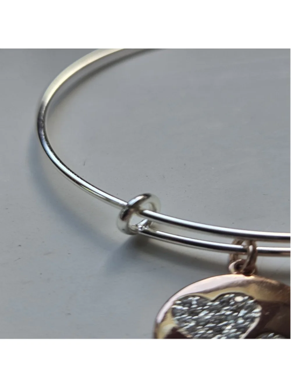 Women's Unbranded Silver Rose Gold Charm Bracelet One Size